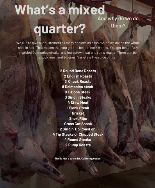 Custom Cut Beef Quarter
